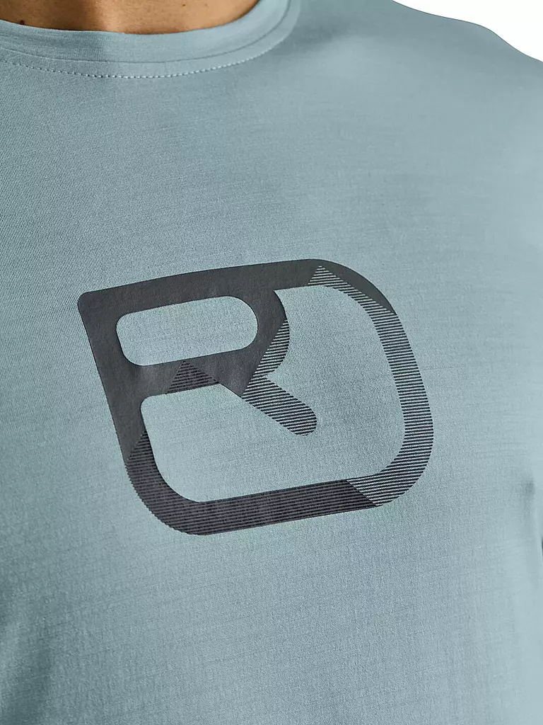 ORTOVOX | Maglietta funzionale da uomo MTN Silhouette 150 COOL Tencel | Blu chiaro