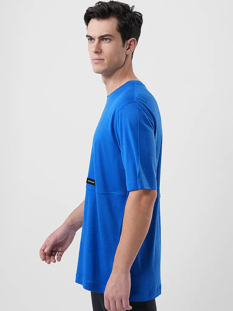 ORTOVOX | Maglietta funzionale da uomo Patch 185 Merino | Blu