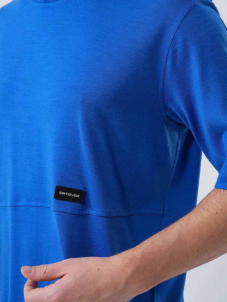 ORTOVOX | Maglietta funzionale da uomo Patch 185 Merino | Blu