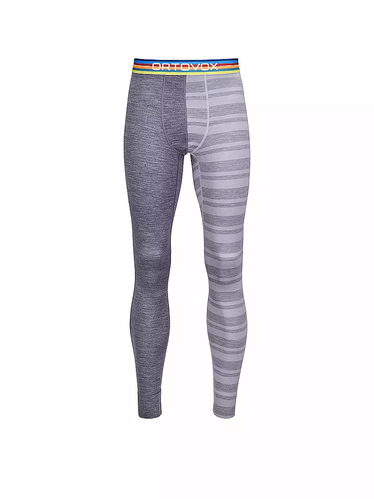 ORTOVOX | Pantalone intimo da uomo Rock'n'Wool 185 | Grigio chiaro