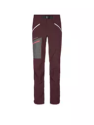 ORTOVOX | Pantaloni da sci alpinismo Cevedale da donna | Rosso scuro