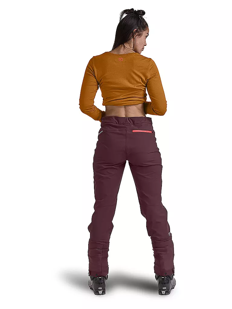 ORTOVOX | Pantaloni da sci alpinismo Cevedale da donna | Rosso scuro