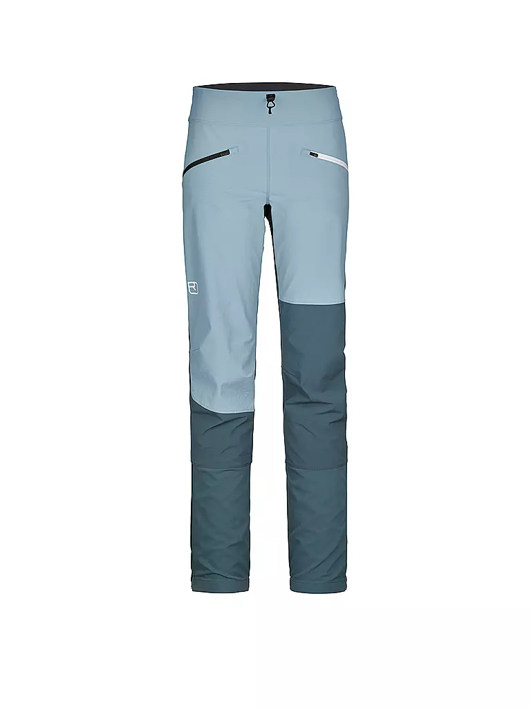 ORTOVOX | Pantaloni da sci alpinismo softshell da donna Punta Berrino | Blu chiaro