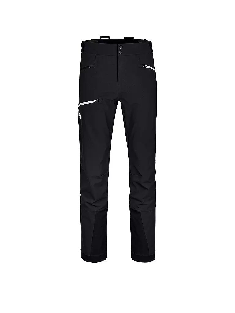 ORTOVOX | Pantaloni da scialpinismo softshell Pizol da uomo | Nero