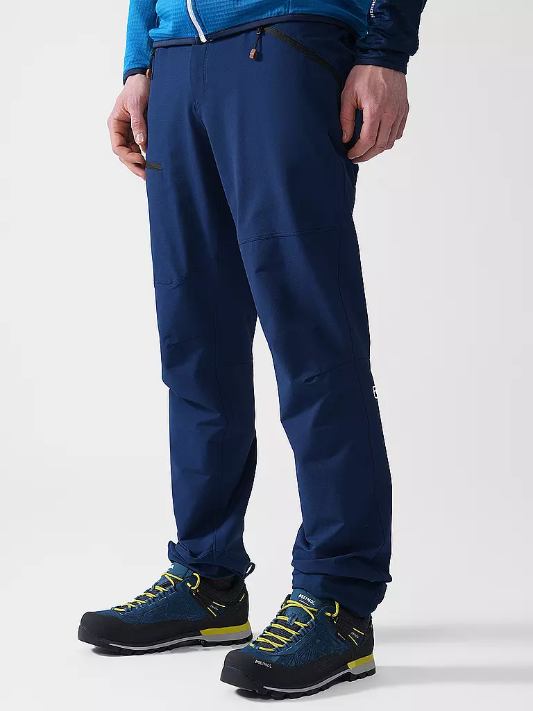 ORTOVOX | Pantaloni da trekking softshell da uomo Seceda | Blu scuro