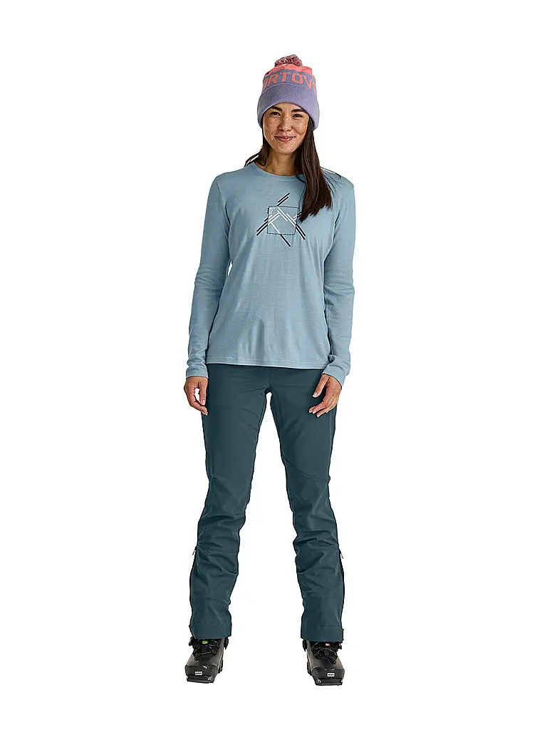 ORTOVOX | Pantaloni softshell da scialpinismo da donna Col Becchei | Petrolio