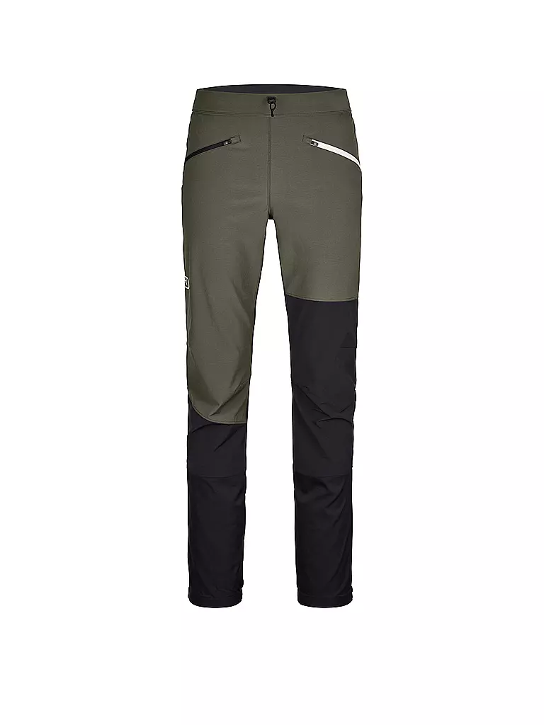 ORTOVOX | Pantaloni softshell da uomo per lo sci alpinismo Punta Berrino | Oliva