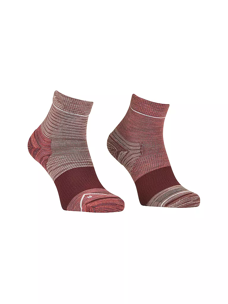 ORTOVOX | Quartersocken Alpine da donna | Rosso scuro