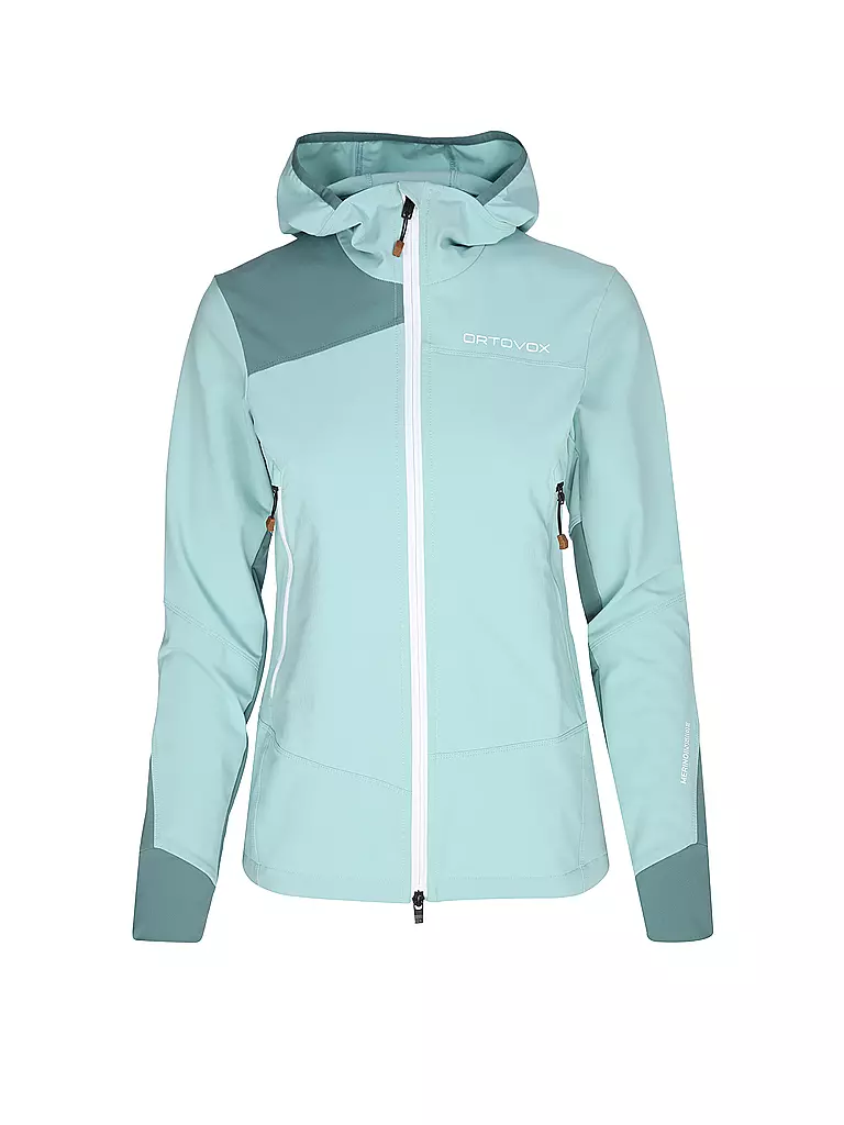 ORTOVOX | Softshell Pala Hoodie da donna | Menta