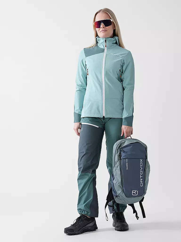 ORTOVOX | Softshell Pala Hoodie da donna | Menta