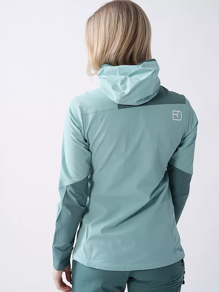 ORTOVOX | Softshell Pala Hoodie da donna | Menta