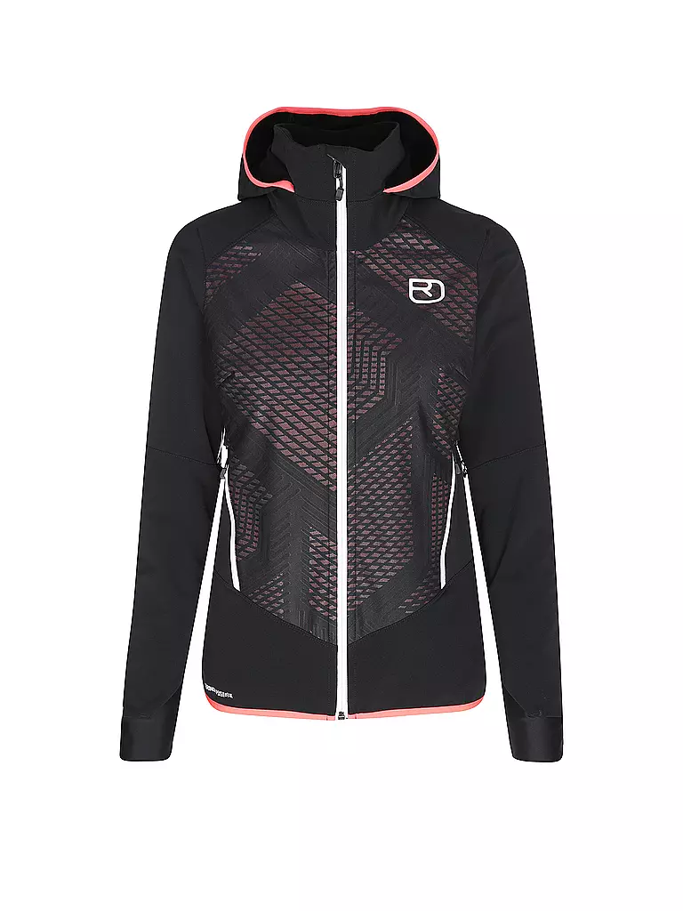 ORTOVOX | Softshelljacke da donna Col Becchei con cappuccio | Nero