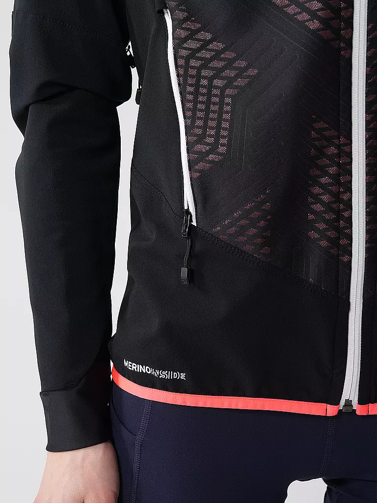 ORTOVOX | Softshelljacke da donna Col Becchei con cappuccio | Nero