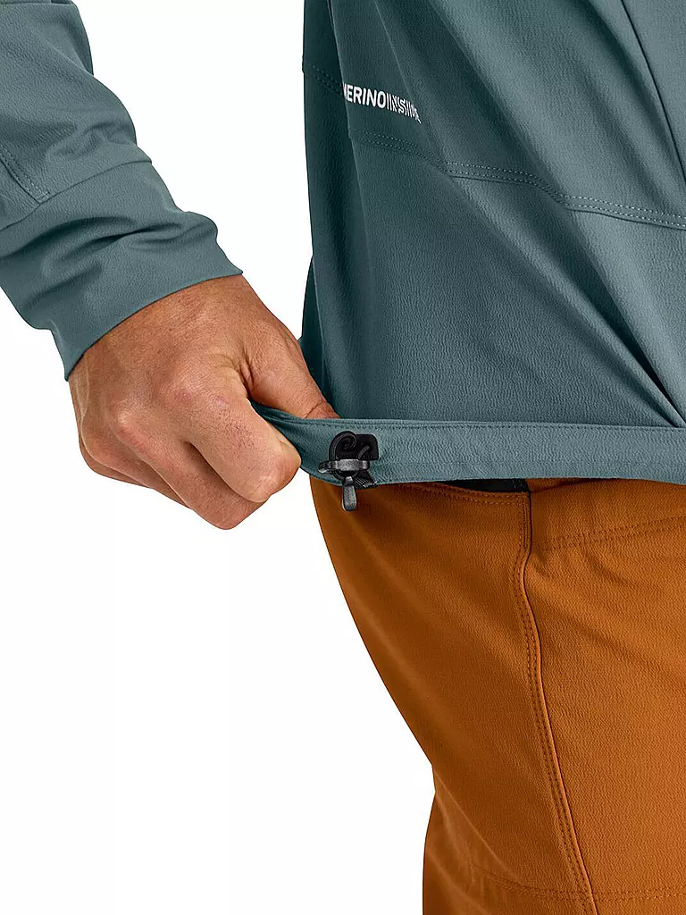 ORTOVOX | Softshelljacke Pala Hoodie Light da uomo | Petrolio
