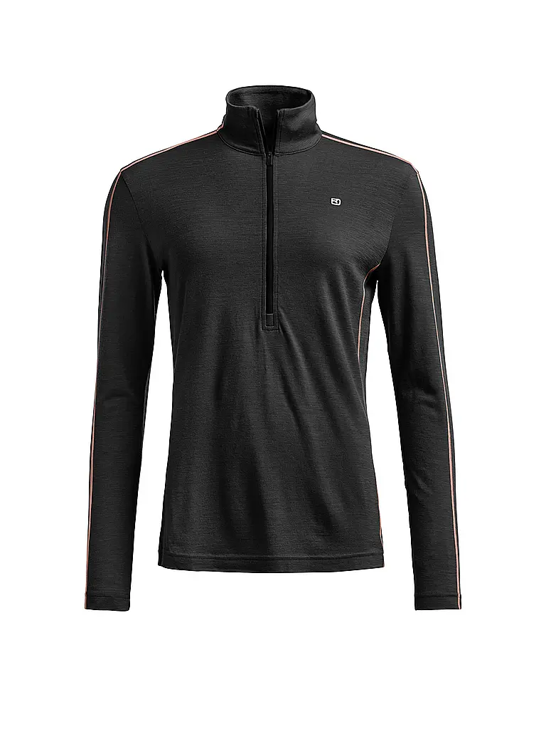 ORTOVOX | Zipshirt intimo da donna 185 ROCK'N'WOOL | Nero