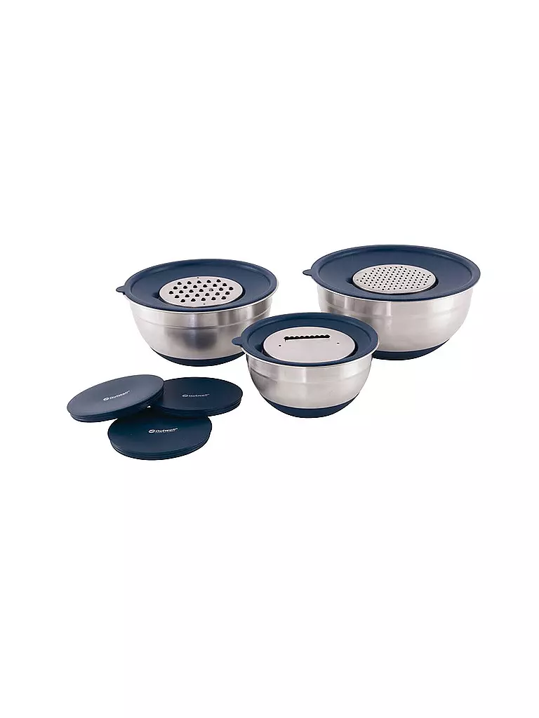 OUTWELL | Set di ciotole Chef con coperchi e grattugie | Blu