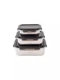 OUTWELL | Set di contenitori da campeggio da 3 pezzi | Argento