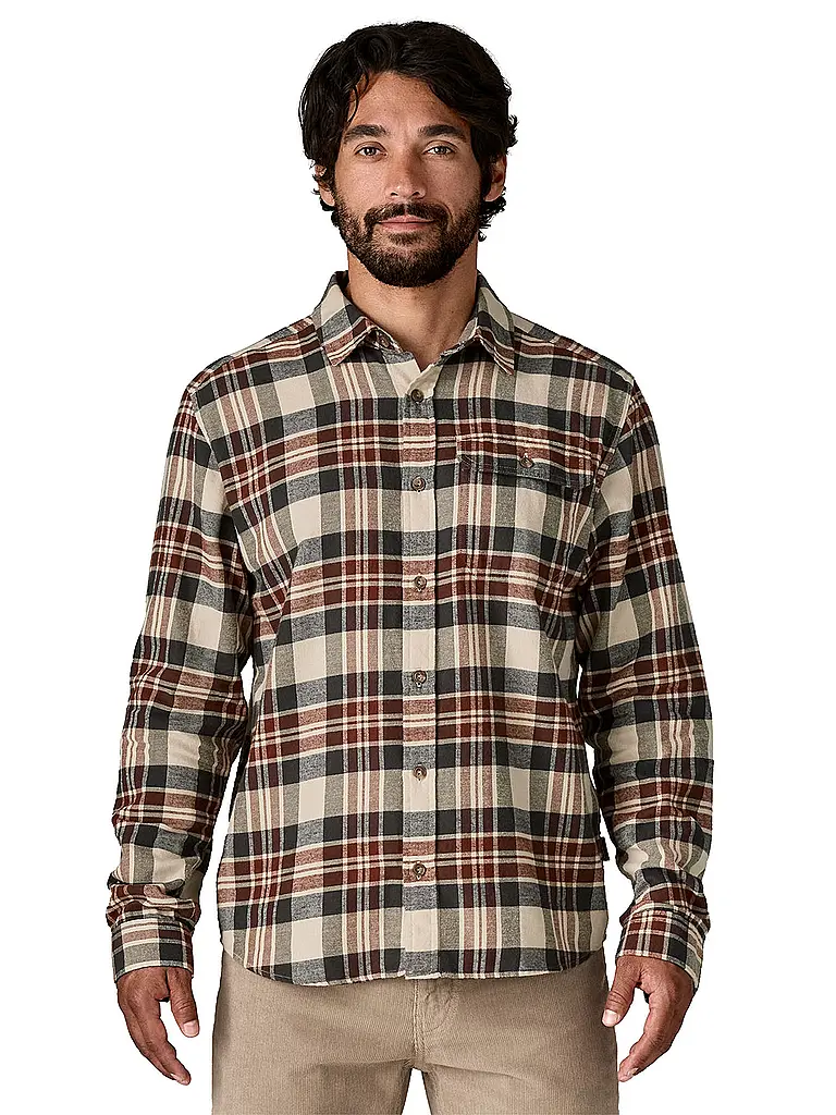 PATAGONIA | Camicia da uomo Cotton in Conversion Lightweight Fjord Flannel | Beige