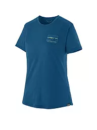 PATAGONIA | Damen Funktionsshirt Capilene® Cool Merino Graphic | Blu