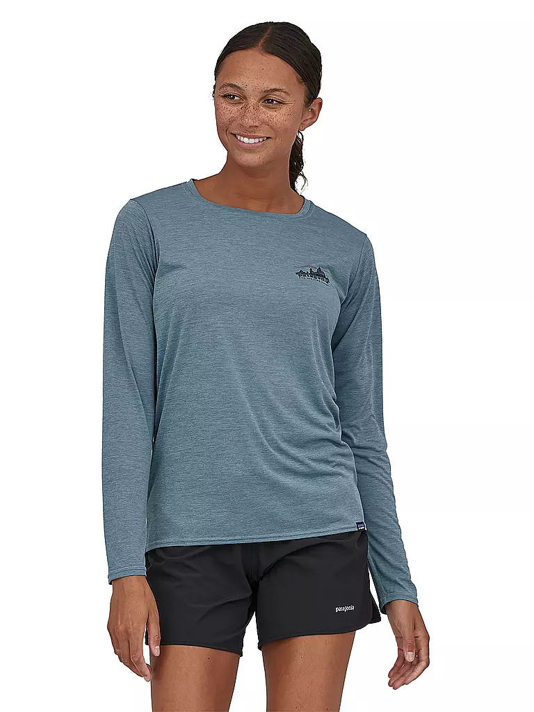 PATAGONIA | Damen Funktionsshirt Long-Sleeved Capilene® Cool Daily Graphic | Grigio
