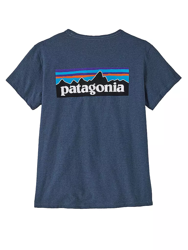 PATAGONIA | Damen T-Shirt P-6 Logo Responsibili | Blu