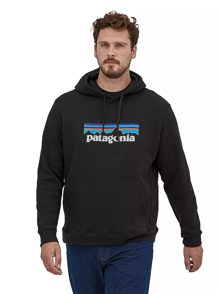 PATAGONIA | Felpa con cappuccio da uomo P-6 Logo Uprisal | Nero