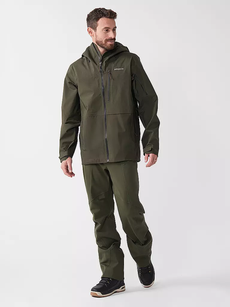 PATAGONIA | Giacca da turismo da uomo Untracked GTX 3L con cappuccio | Verde scuro