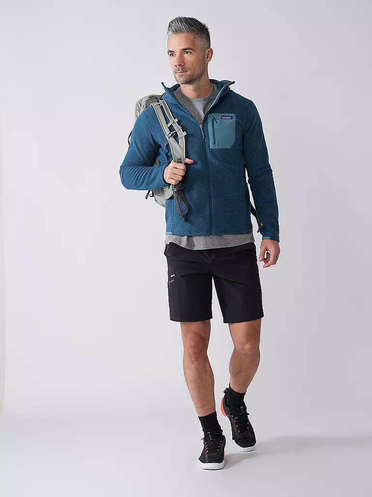 PATAGONIA | Giacca in pile da uomo R1® Air con cappuccio e zip integrale | Petrolio