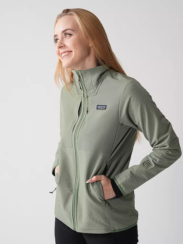 PATAGONIA | Giacca softshell da donna R2 Cross Strata Hoodie | Verde
