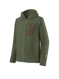 PATAGONIA | Herren Fleecejacke R1® Air Full-Zip Hoodie | Verde scuro