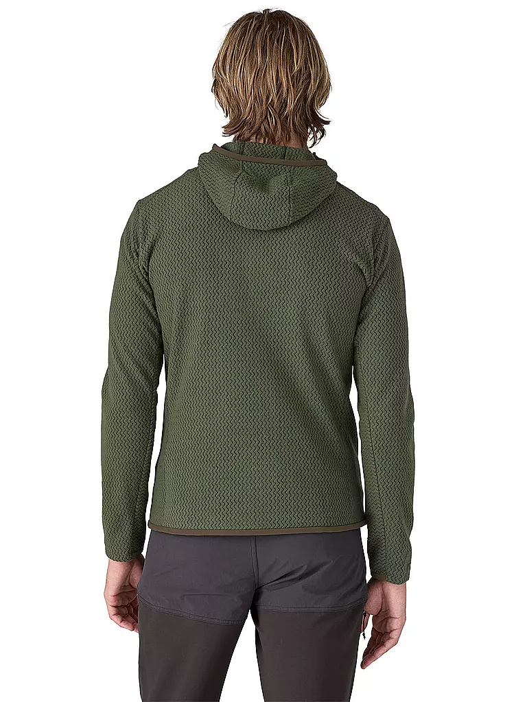 PATAGONIA | Herren Fleecejacke R1® Air Full-Zip Hoodie | Verde scuro