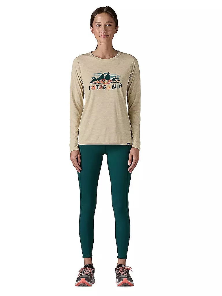 PATAGONIA | Maglietta funzionale da donna a maniche lunghe Capilene® Cool Daily Graphic | Beige