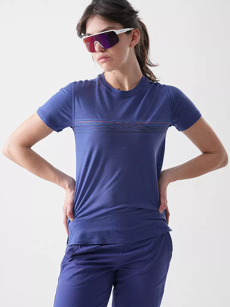 PATAGONIA | Maglietta funzionale da donna Capilene® Cool Merino Graphic | Lilla