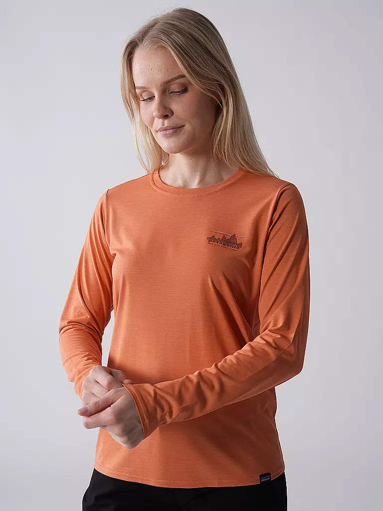 PATAGONIA | Maglietta tecnica da donna a maniche lunghe Capilene® Cool Daily Graphic | Arancione