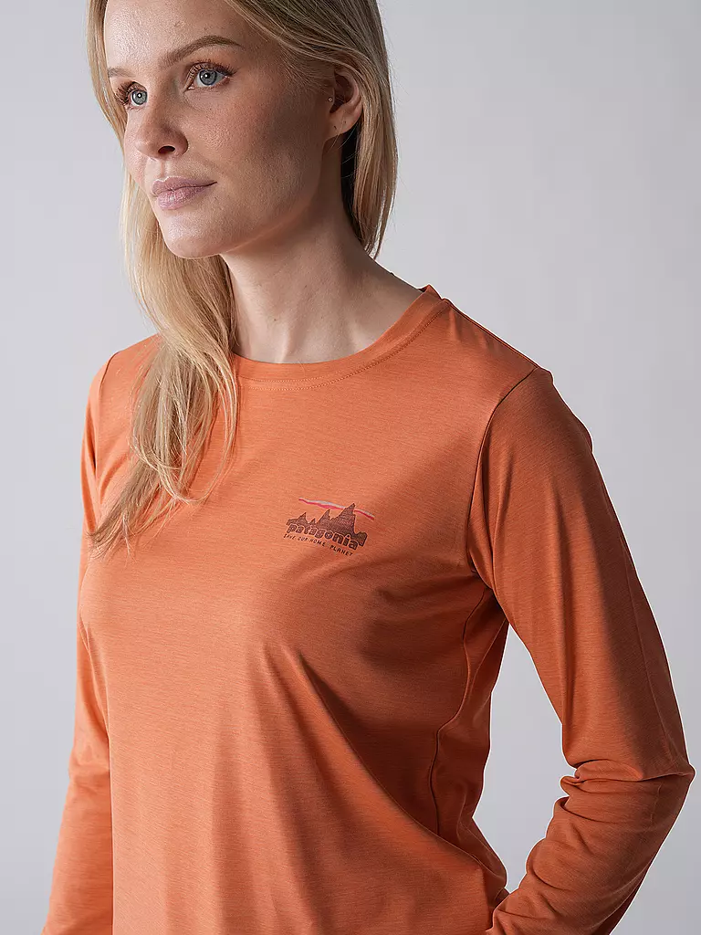 PATAGONIA | Maglietta tecnica da donna a maniche lunghe Capilene® Cool Daily Graphic | Arancione