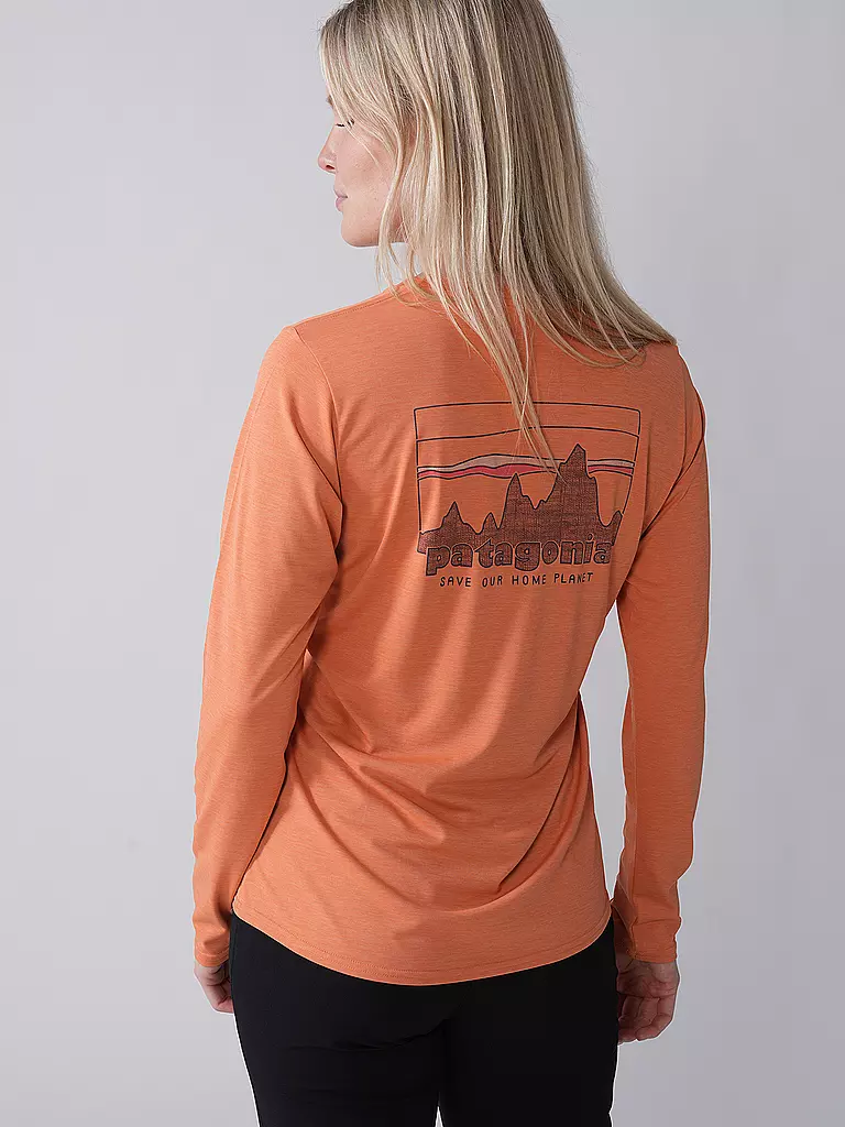 PATAGONIA | Maglietta tecnica da donna a maniche lunghe Capilene® Cool Daily Graphic | Arancione