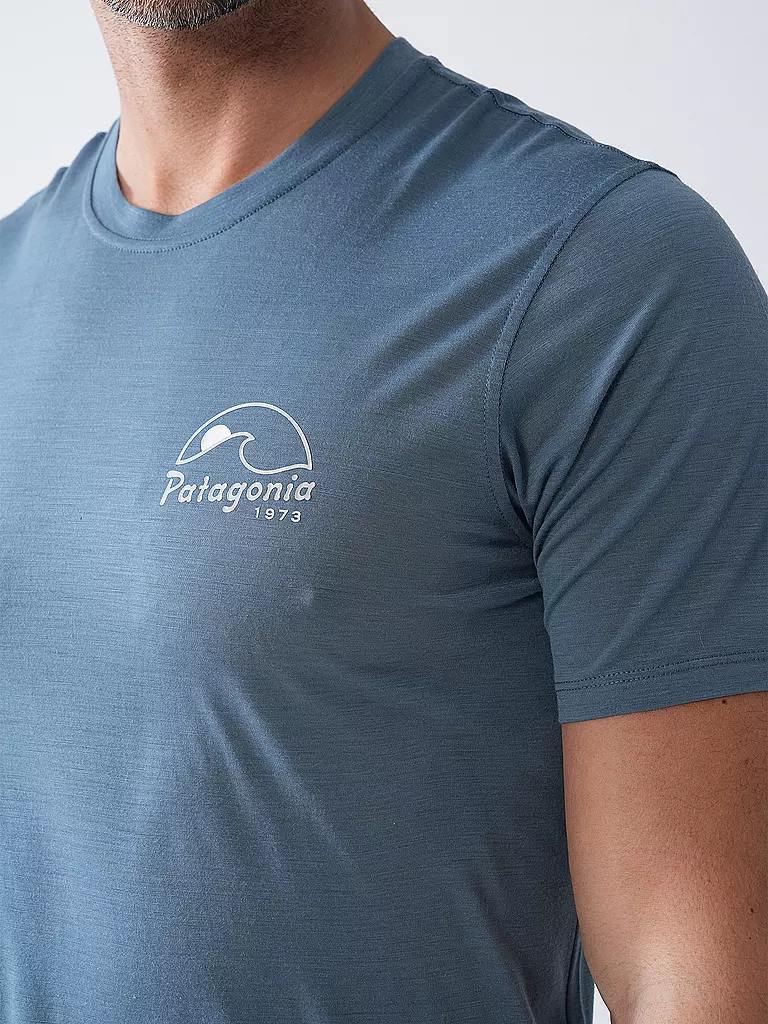 PATAGONIA | Maglietta tecnica da uomo Capilene® Cool Merino Graphic | Blu scuro