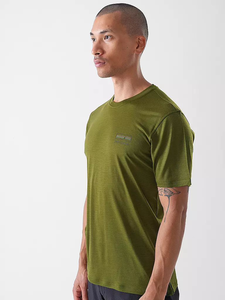 PATAGONIA | Maglietta tecnica da uomo Capilene® Cool Merino | Oliva