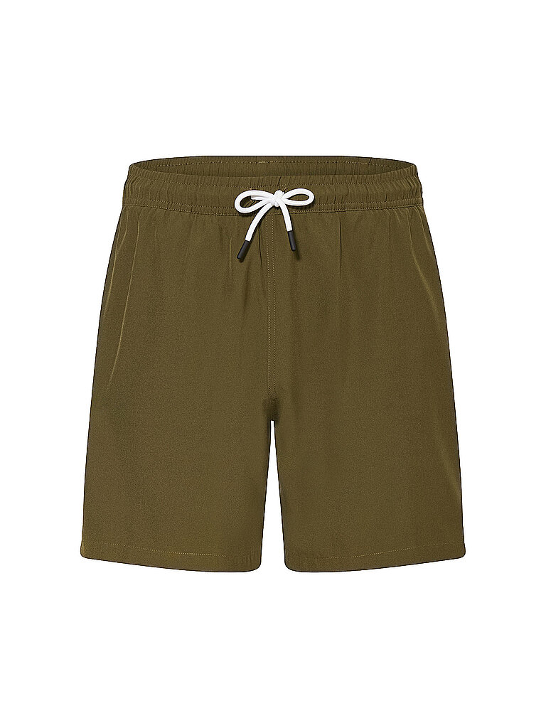 Pantaloncini da bagno da uomo Solid oliva S