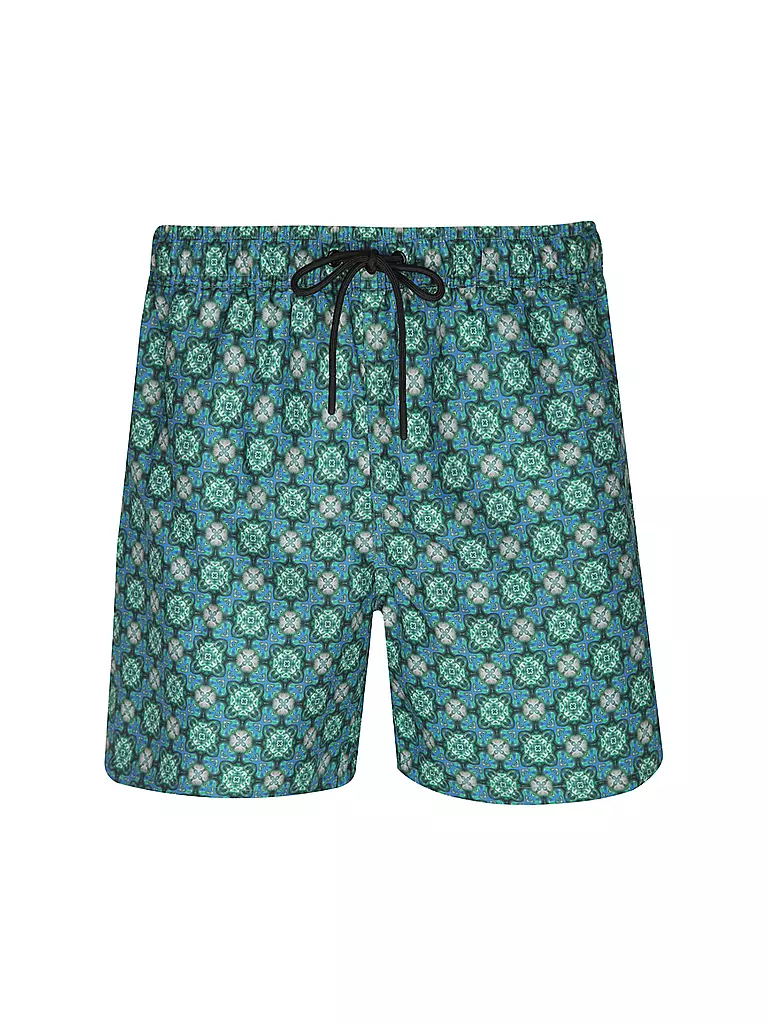 PAUL | Badeshort da uomo stampati | Verde