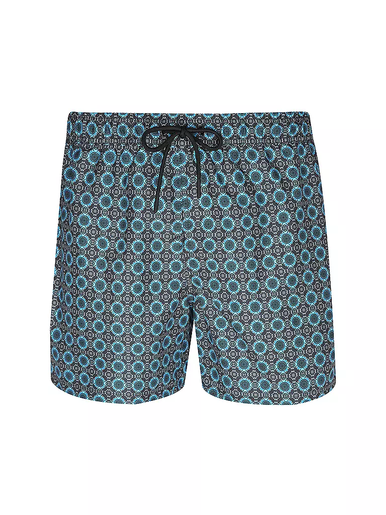 PAUL | Badeshort da uomo stampati | Marrone chiaro