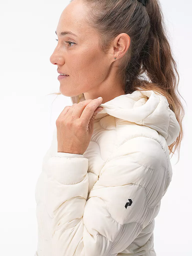 PEAK PERFORMANCE | Damen Freizeitjacke Helium Down Hoodie | Bianco