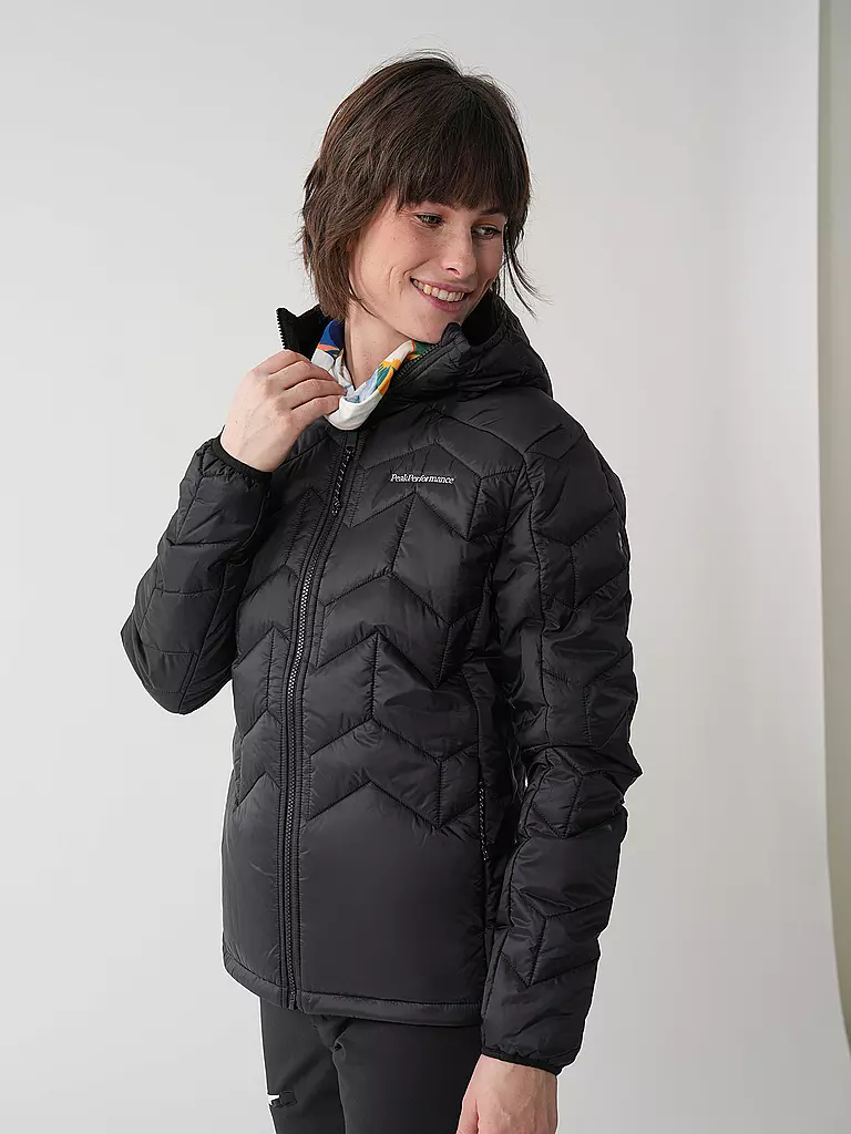 PEAK PERFORMANCE | Giacca casual da donna Elevate Liner Hoodie | Nero
