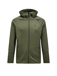 PEAK PERFORMANCE | Giacca con cappuccio da uomo Ride Essentials | Oliva