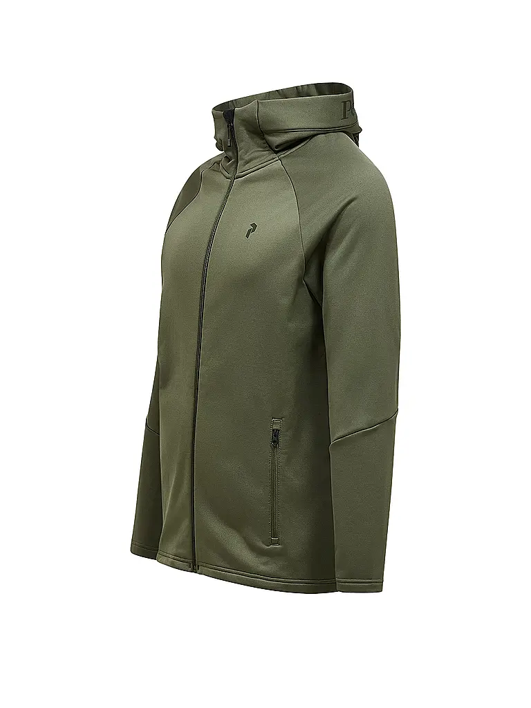PEAK PERFORMANCE | Giacca con cappuccio da uomo Ride Essentials | Oliva