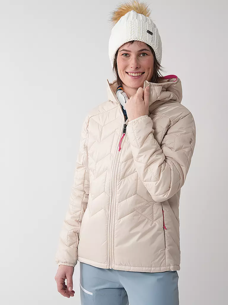 PEAK PERFORMANCE | Giacca da donna per il tempo libero Elevate Liner Hoodie | Crema