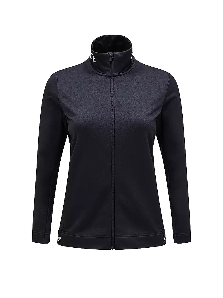 PEAK PERFORMANCE | Giacca interna da donna Rider Tech con cappuccio e zip | Nero