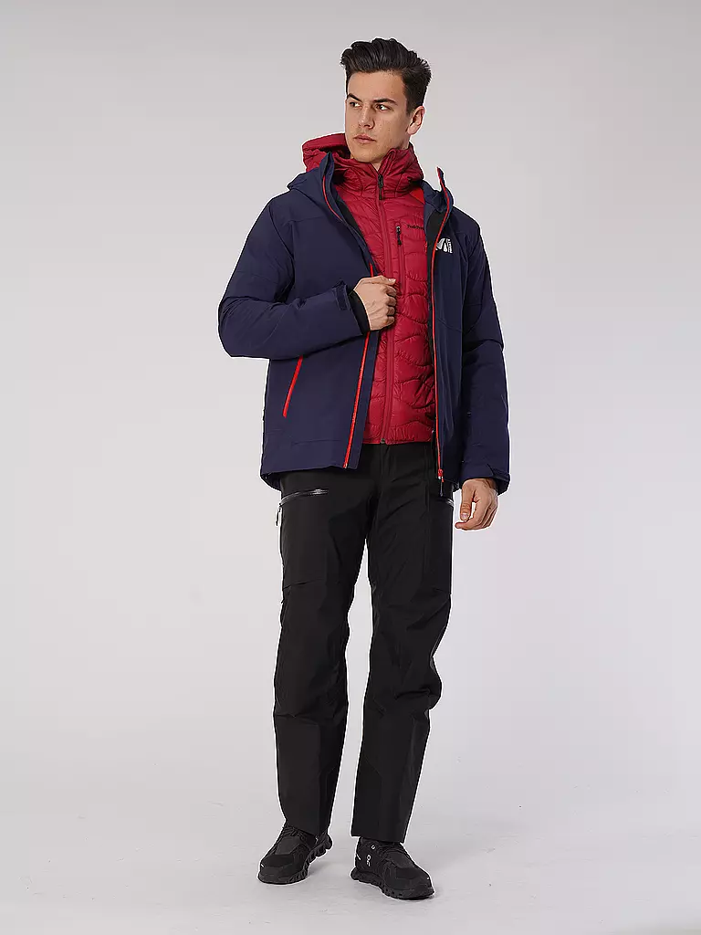 PEAK PERFORMANCE | Herren Freizeitjacke Helium Down Hybrid Hoodie | Rosso