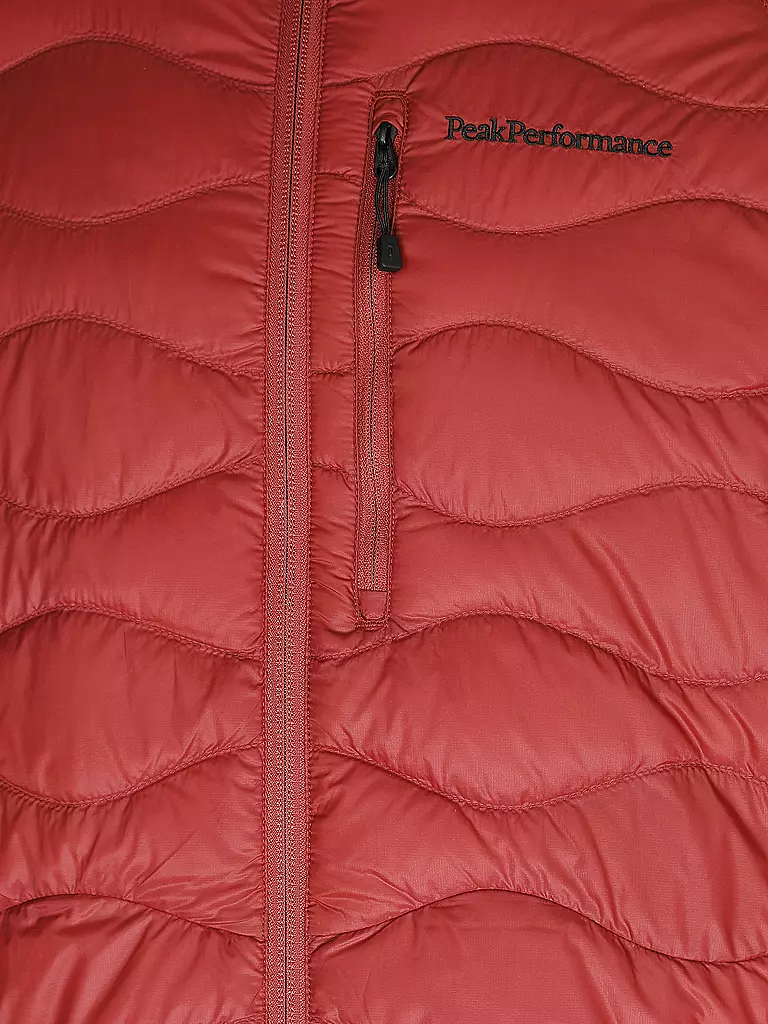 PEAK PERFORMANCE | Herren Freizeitjacke Helium Down Hybrid Hoodie | Rosso