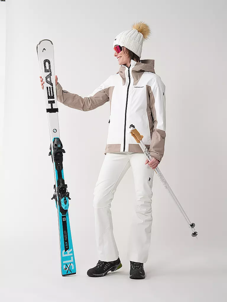 PEAK PERFORMANCE | Pantaloni da sci softshell stretch da donna | Crema